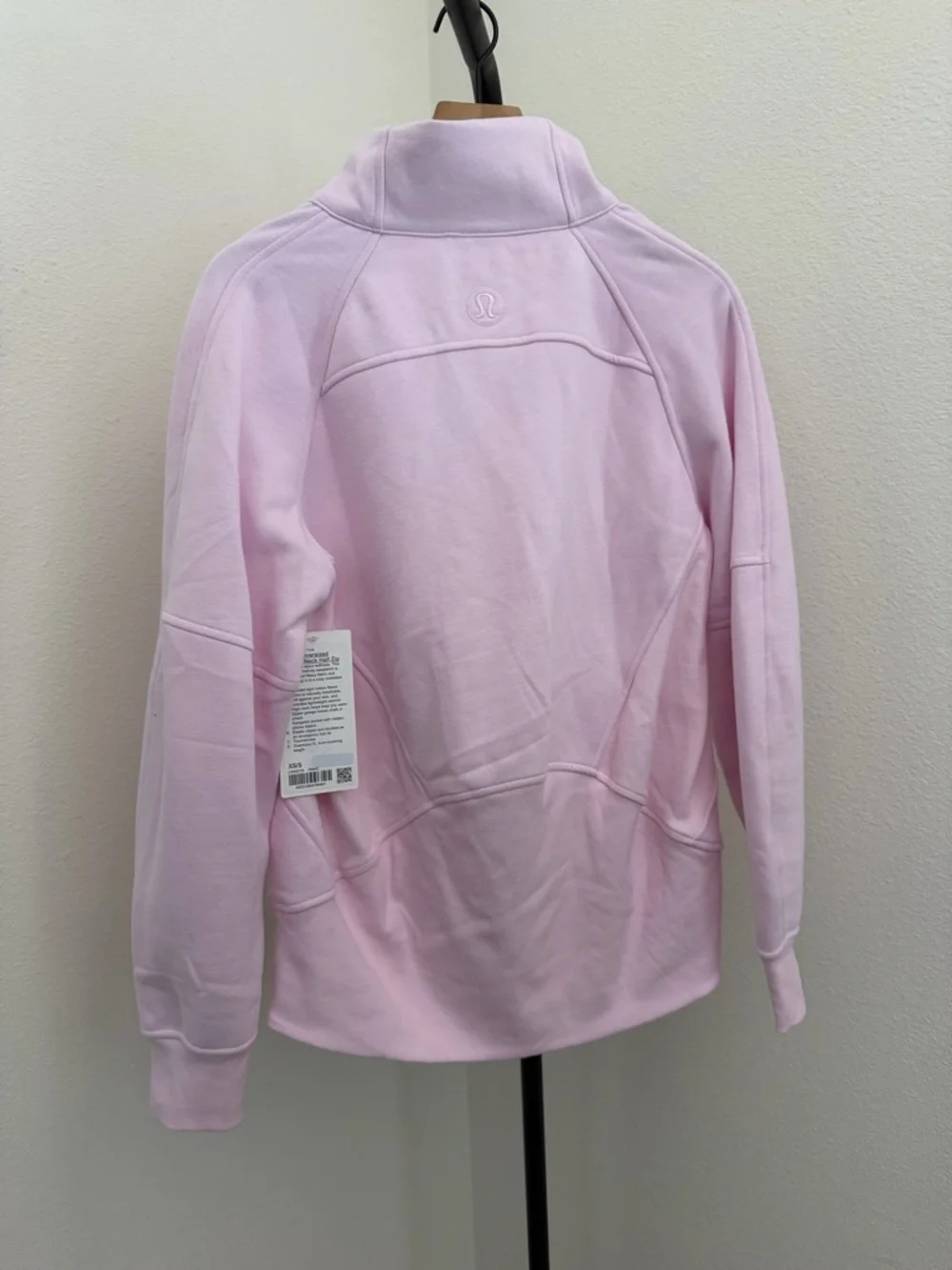 lululemon athletica scuba oversized funnel neck Half-Zip Hoodie porcelain pink - Picture 5 of 6
